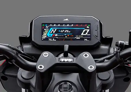 Fully Reverse Digital Speedometer of TVS Raider